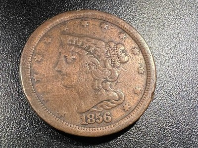 1856 Coronet Head Half Cent