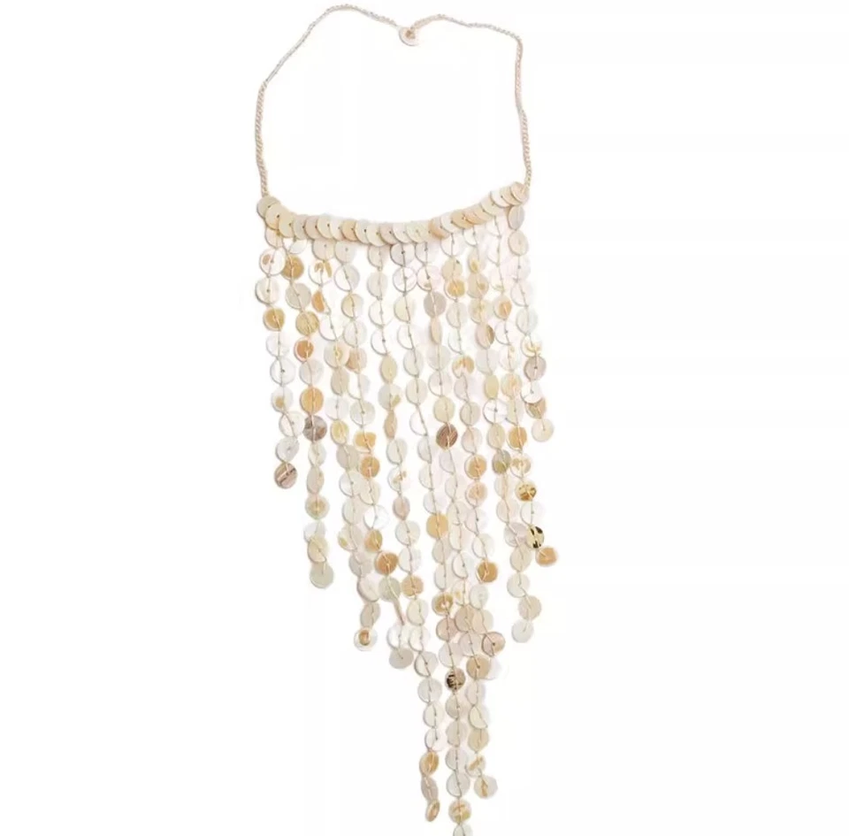 ZARA NUEVO COLLAR CASCADA NACARADA MUJER CRUDO 4340/001/712 Foto 2 de 2