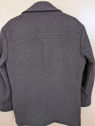 Jos. A. Bank Men’s Wool Blend Quilted Lining Car Coat Jacket Size Small image 2