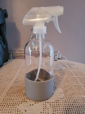 Grove Collaborative Glass Spray Bottle With Gray Silicone Sleeve New 16 Oz
