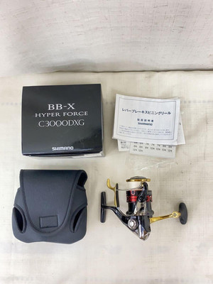 SHIMANO reel 03165 spinning BB-X HYPER FORCE C3000DXG Used SHIMANO reel 03165 spinning BB-X HYPER FORCE C3000DXG Used