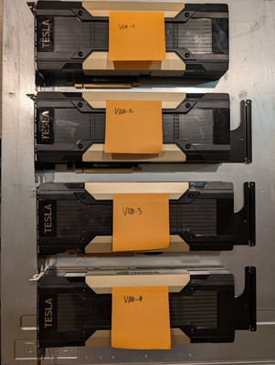 NVIDIA Tesla V100 32GB PCIe GPU Accelerator - 32GB HBM2 - Tested Pull