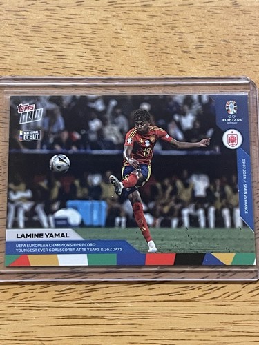2024 Topps Now Uefa Euro #054 - Lamine Yamal - National Debut - Spain 🇪🇸