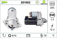 Valeo 201002 Starter FüR Chevrolet Daewoo Opel Saab