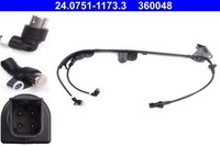 Ate 24.0751-1173.3 Raddrehzahl Abs Sensor Ford Fiesta Iv Kasten Puma Mazda 121