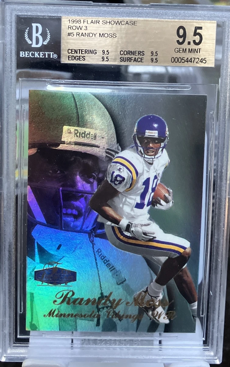 Fleer Randy Moss Rookie Football Sports Trading Cards