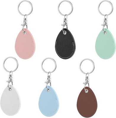 6 Stück Schlüsselanhänger Keychain for Token Leder NFC Schlüsselanhänger Token S
