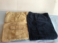 LOT of 2 Children's Place Sz 8 Adjustable Waist Pants Khaki Blue