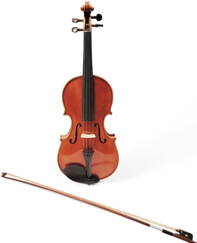 D'LUCA CA600VA 16" ORCHESTRAL SERIES FLAMED MAPLE/SPRUCE HANDMADE VIOLA OUTFIT
