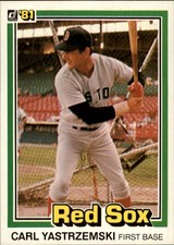 1981 Donruss Carl Yastrzemski Card #94 & #214 Complete Your Set Boston Red Sox