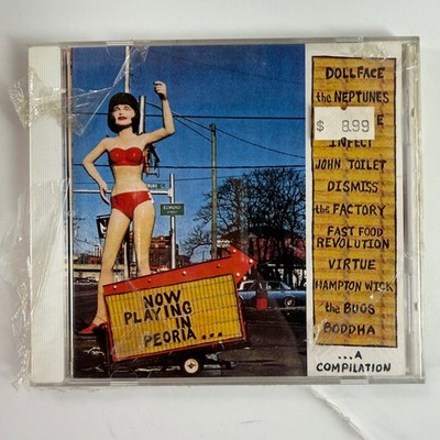 Now Playing In Peoria... CD 1995 Compilation Indie-Rock (Naked Bums)
