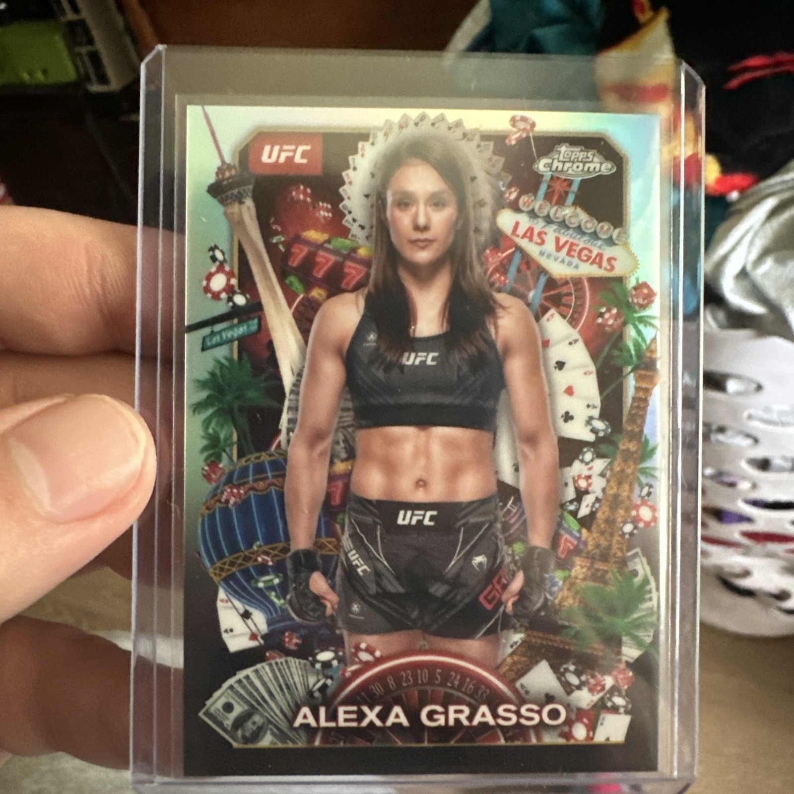 Alexa Grasso UFC topps Chrome Titans Case Hit 2025