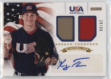 2012 Panini USA Baseball National Team 18U 28/99 Keegan Thompson #18 Auto 9cf