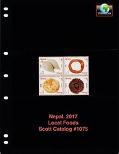 $1.20 Scott Value - 2014 NEPAL Local Foods Nepalese Cuisine CV MNH NH UMM