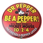 Vintage Dr Pepper Sign - Porcelain Soda Cola Mickey Mouse Gas Service Sign