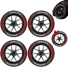  2D Tire Lettering Stickers, Car Tire Waterpr...
