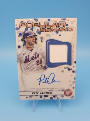 2023 Topps Pristine - Popular Demand On Card Auto Pete Alonso #DPAR-PA (AU, MEM)