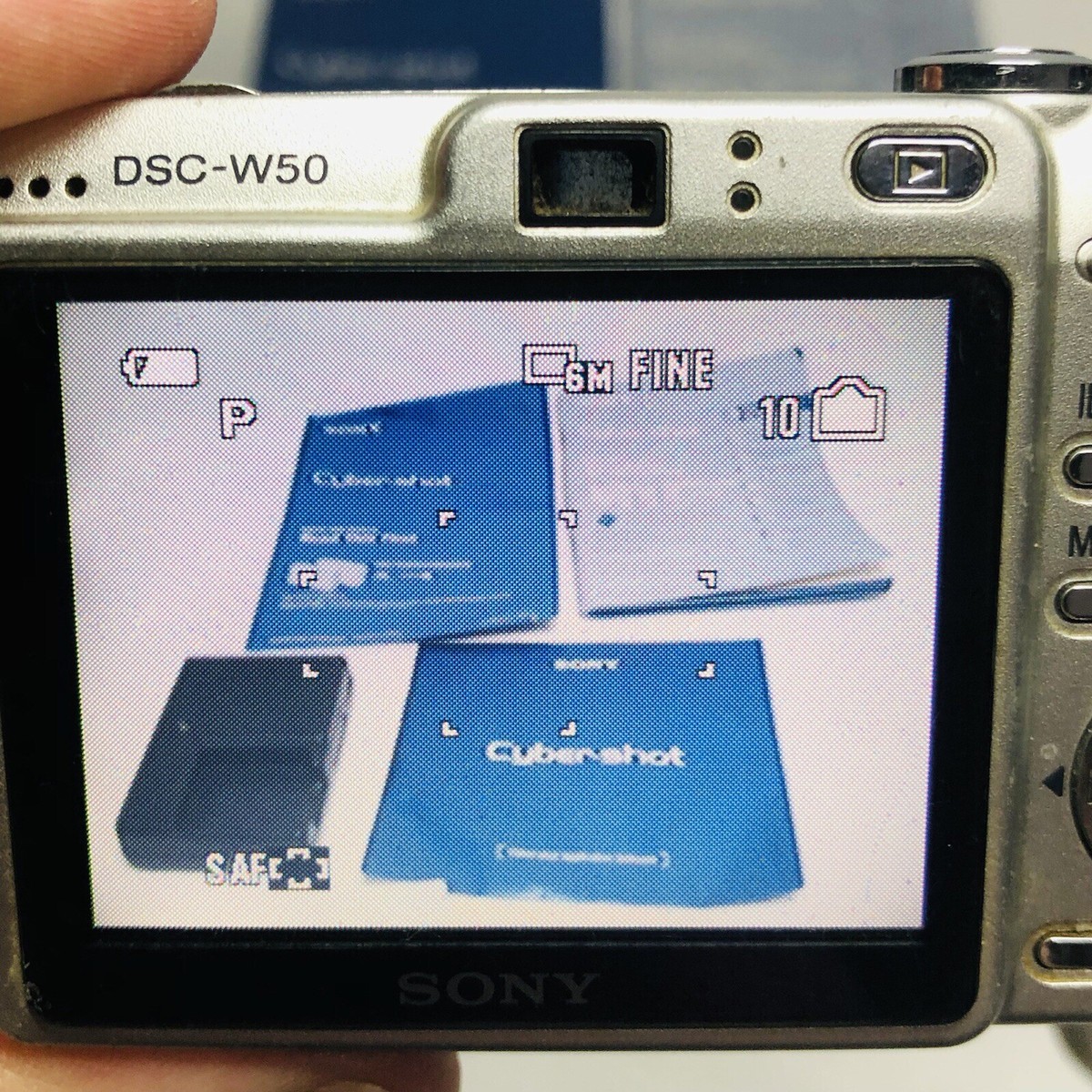 Sony Cyber-shot DSC-W50 6.0MP Digital Camera - Silver for sale