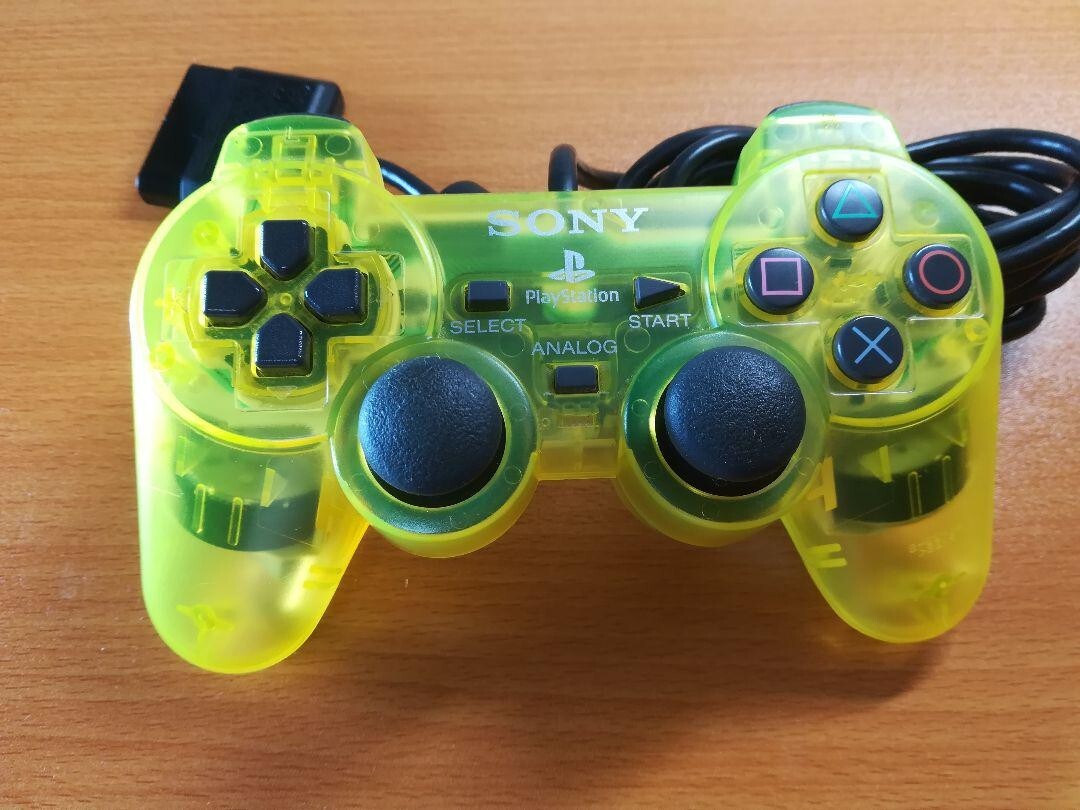 PlayStation2 - PS2 デュアルショック2 レモンイエロー ×2 SONY PlayStation 2 PS2 Official Controller DualShock 2 Lemon