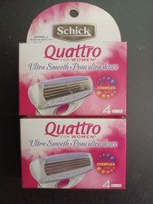 8 Schick Quattro For Women Razor Cartridges Ultra Smooth Acai Complex 2packs x4 2.67 per gallon