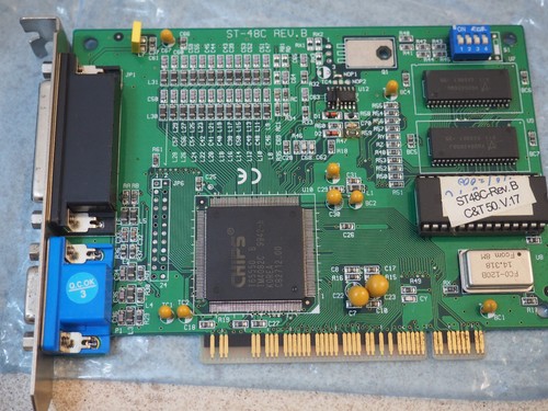 CHIPS T65550 PCI GRAFIKKARTE Industrie PC (VGA+TFT Interface) ST48C C&T 50.V.17