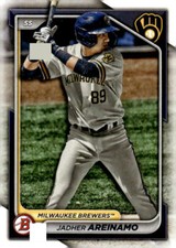 2024 Bowman #BP-2 Jadher Areinamo Prospects Milwaukee Brewers
