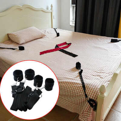 Bed Restraints Sex Tie Downs Mattress Bed Set Legs Arms Set Wrist Ankle Straps