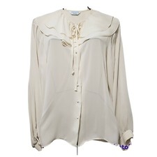 Sears Blouse Women's M/L Cream Vintage Career Top