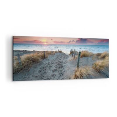 Tableau Sur Toile ARTTOR 120x50cm – Voile, Yacht, Voyage – Décoration Murale