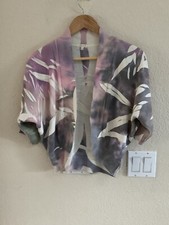 Maurices Lavender Gray Cream Bolero Size L