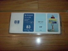 GENUINE HP 83 680ml Lt Cyan UV Ink Cartridge Designjet 5000 C4944A FACTORY SEALE