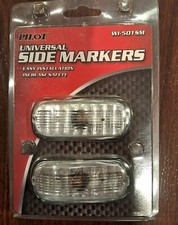 Nos Pilot Universal Side Marker Lights Clear Part Wi-501sm Easy Install