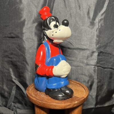 Vintage 70s Walt Disney Product Goofy Ceramic 9.5'' Figure Hand-Painted Figurine