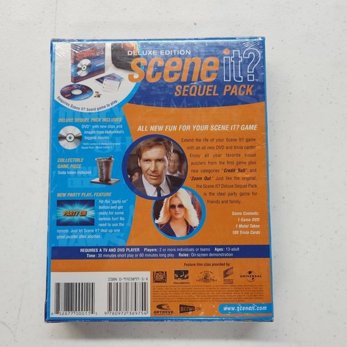 2004 DELUXE EDITION Scene It? The DVD Party Game SEQUEL PACK Movie Edition NEW - Picture 2 of 3