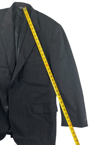 Brooks Brothers Men's Charcoal Pinstripe Suit • USA • 46L | 40x29 - 第 8/14 張圖片
