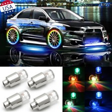 4x Rgb Led Tire Tyre Air Valve Stem Cap Decor Flashing Light Car Bike Wheel Lamp 4x Rgb Led Tire Tyre Air Valve Stem Cap Decor Flashing Light Car Bike Wheel Lamp