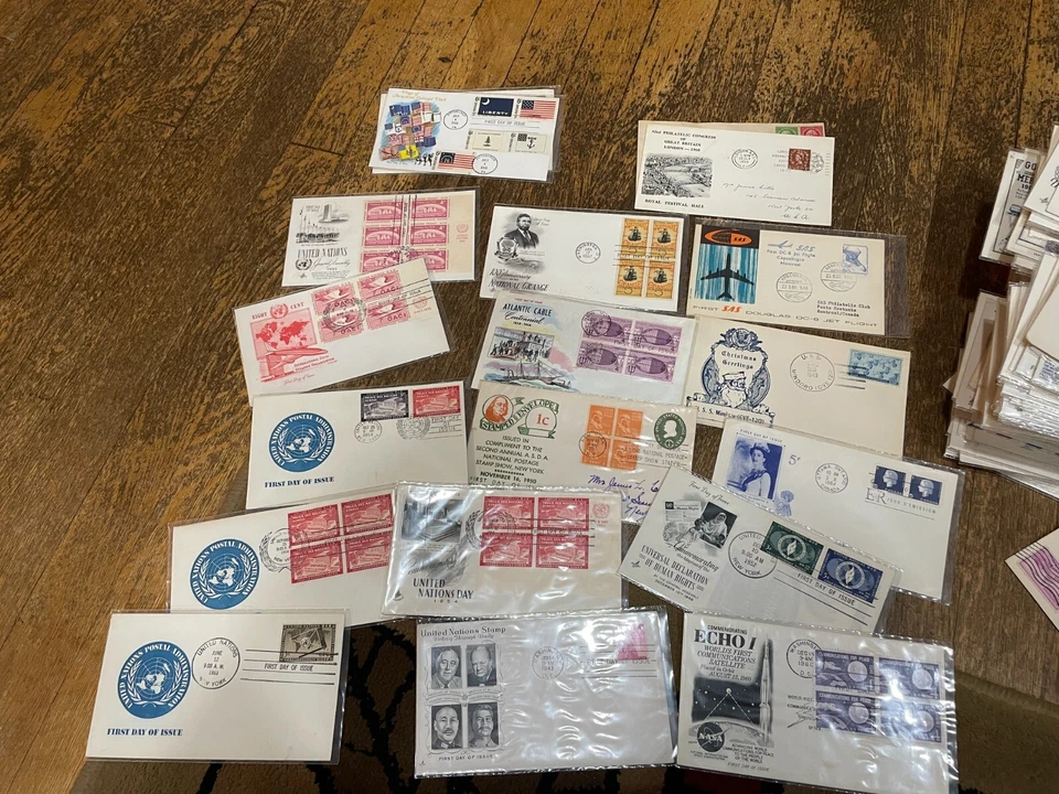Lot of 275 First Day Issue Stamp Covers FDC 1940's 1950's 1960's 1970's - Image 3 of 4