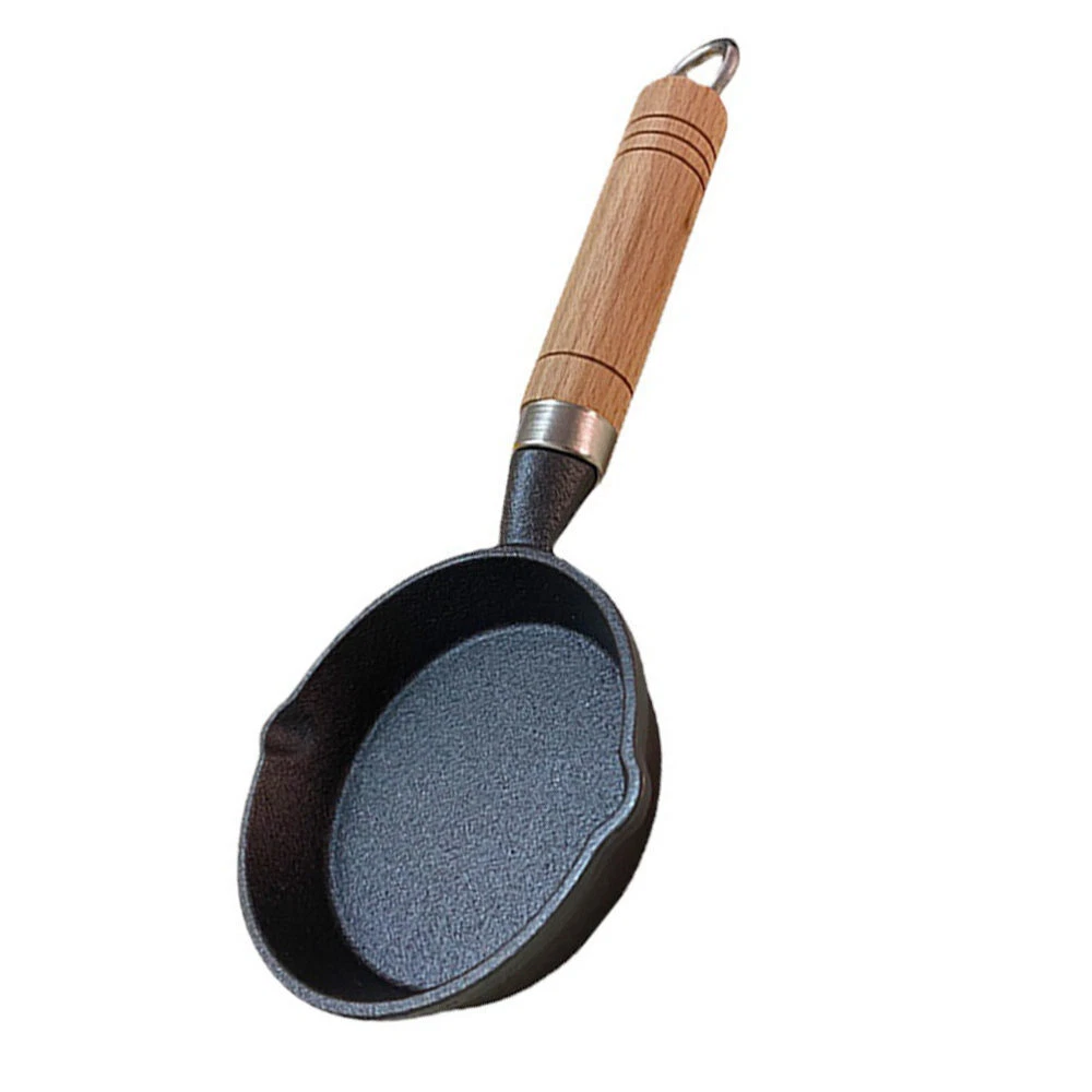 Non Stick Egg Cooker Pan Cast Iron Sinle Fry Small Frying Oil