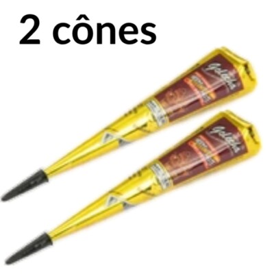Cône De Henné Marron Bordeaux Golecha - Sans PPD - Tatouage Temporaire - Livraison Offerte