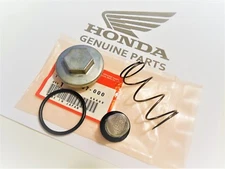 OEM HONDA XR185S XR200 XR200R (81-02) OIL STRAINER SCREEN DRAIN PLUG CAP SPRING