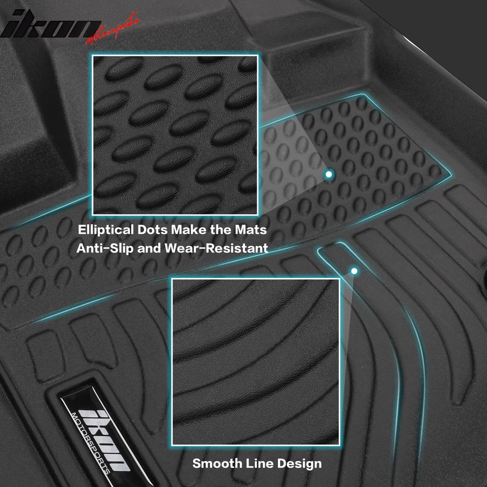 Fits 12-18 Audi A6 A7 Quattro RS7 S6 S7 All Weather 3D Floor Mats Carpets TPE - Image 2 of 4