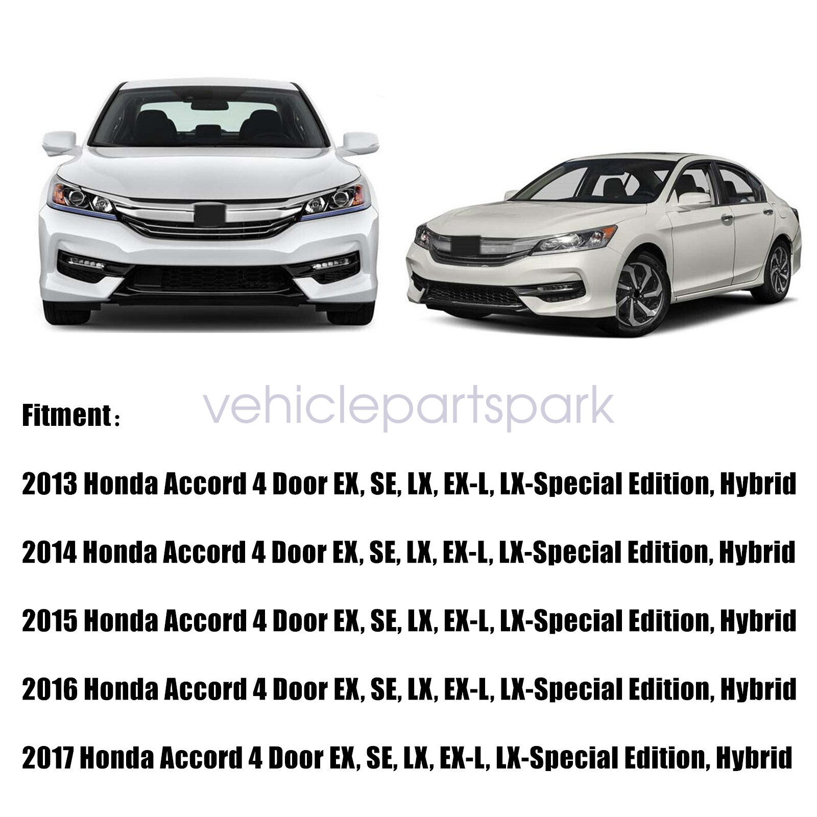 Replacement Driver Perforated Bottom SEAT COVER Tan For 2013 2014 Honda Accord