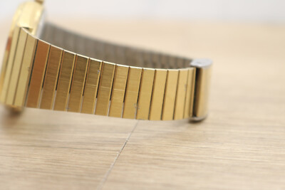 Vintage Pulsar V103-6089 2001 Gold Tone Day Date Watch New batt | eBay