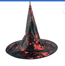Gift Cosplay Decor Wizard Cap Halloween Witch Hat Black/Ref Costume Headwear