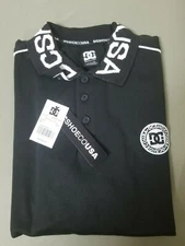 New Mens DC Springhill Black Long Sleeve Heavyweight Knit Shirt.   Retail 60.00