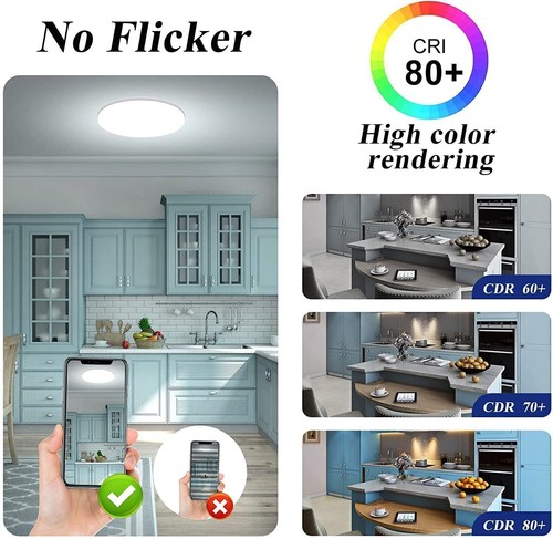 12W-50W Kaltes Weiß LED Deckenleuchte Deckenlampe Badezimmer Küche Flur lampe DE - Bild 10 von 40