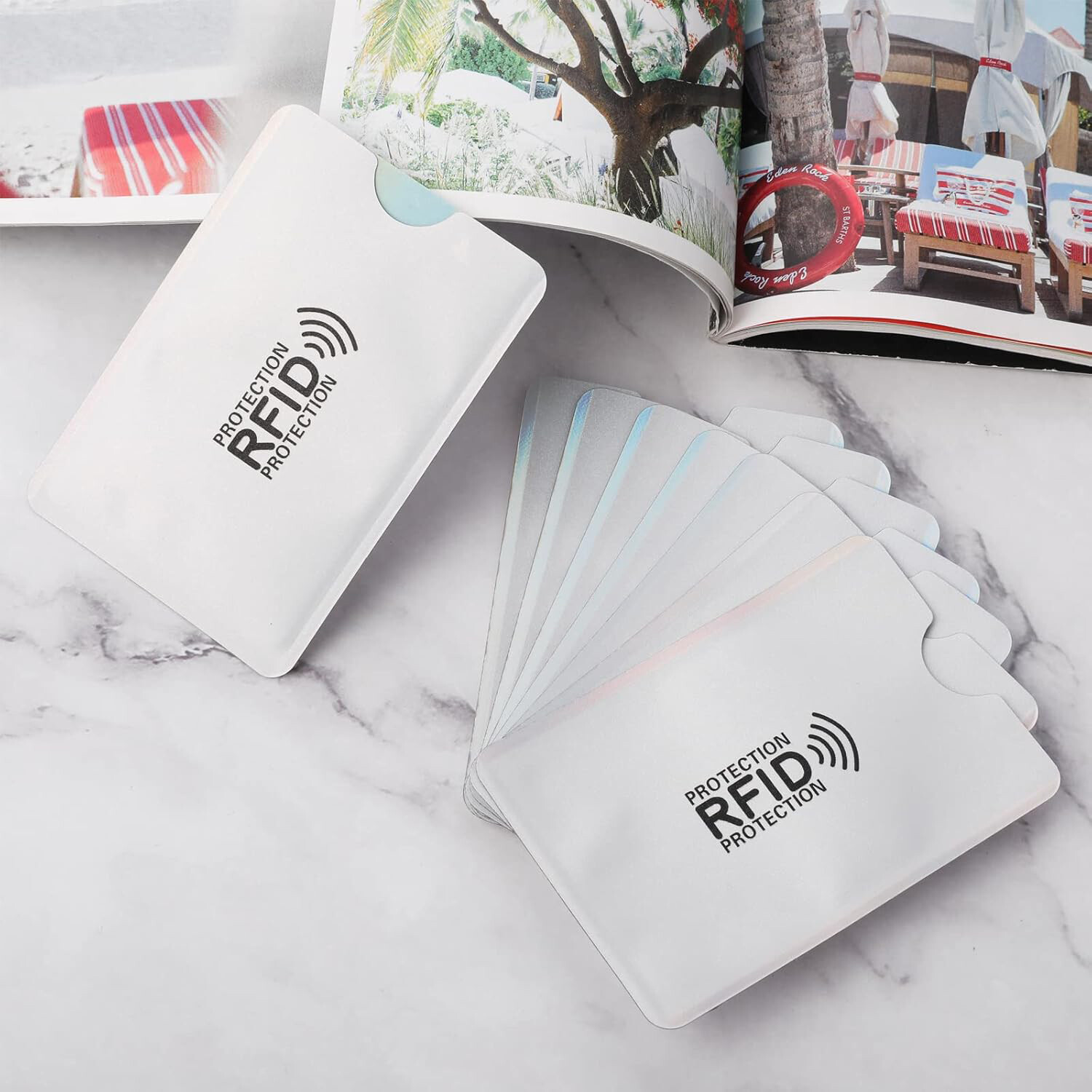 30* RFID Blocking Sleeves Secure Credit ID Card Holder Identity Theft Protection