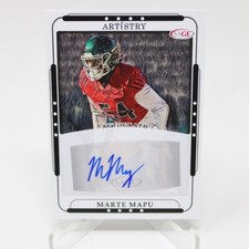 Marte Mapu Auto Black Parallel 2023 Sage Artistry Autograph NE Patriots