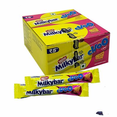 Nestle Milkybar Choo Strawberry Classic, 10g  Pack of 28 pcs