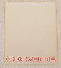 1984 CHEVROLET CORVETTE SALES BROCHURE with POSTER